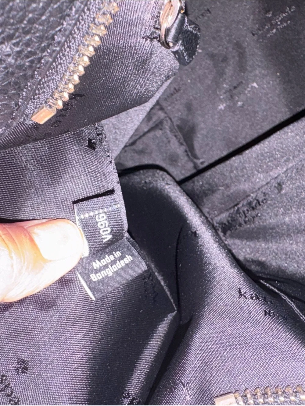 NWOT Kate spade Black Pebbled Leather Tote